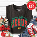Happy Birthday Jesus Sweatshirt - Heather Charcoal - 20 product image 1