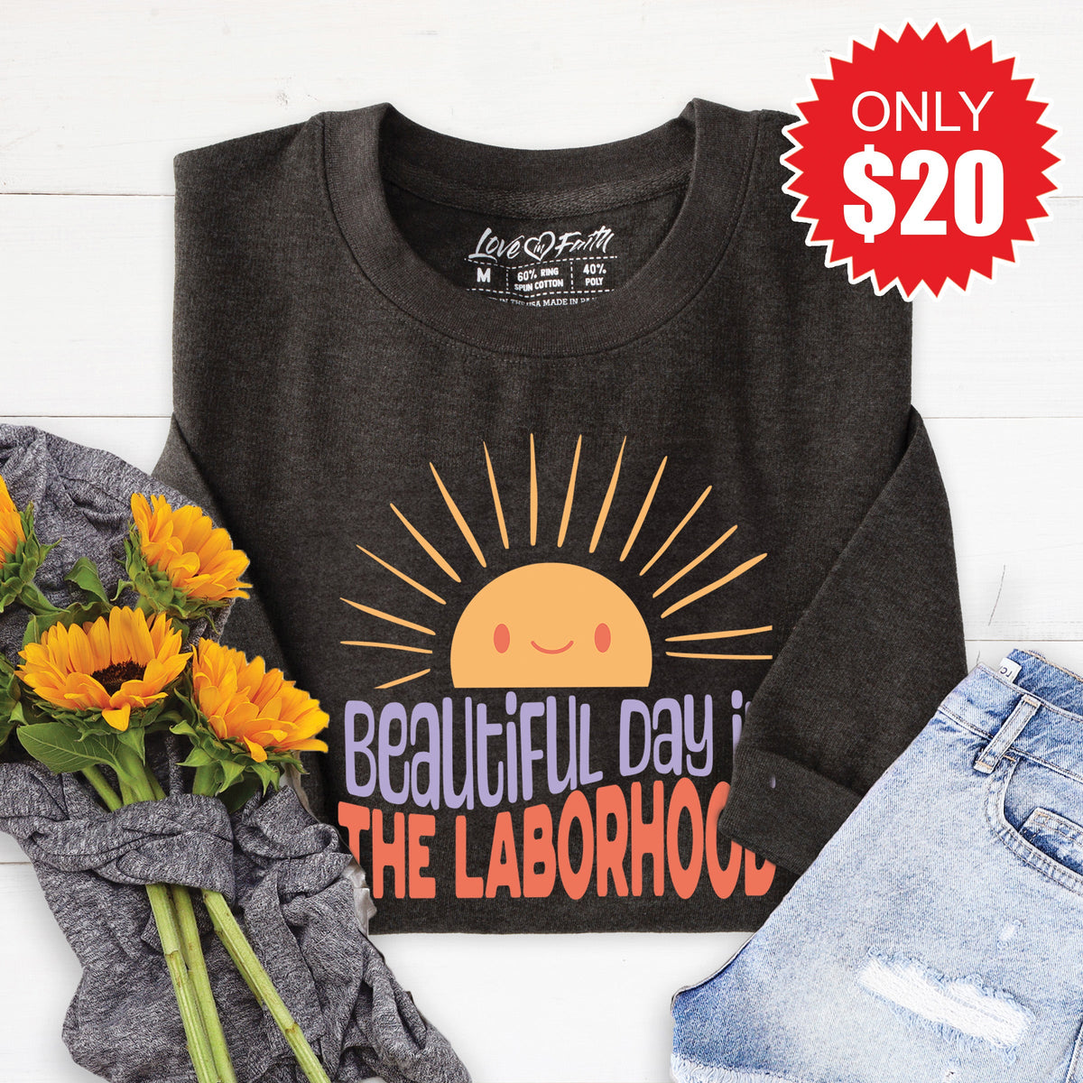 Laborhood Sweatshirt - Heather Charcoal - 20 product image 1