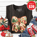 Christmas Bow Sweatshirt - Heather Charcoal - 20 product image 1