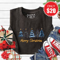 Merry Christmas Sweatshirt - Heather Charcoal - 20 product image 1