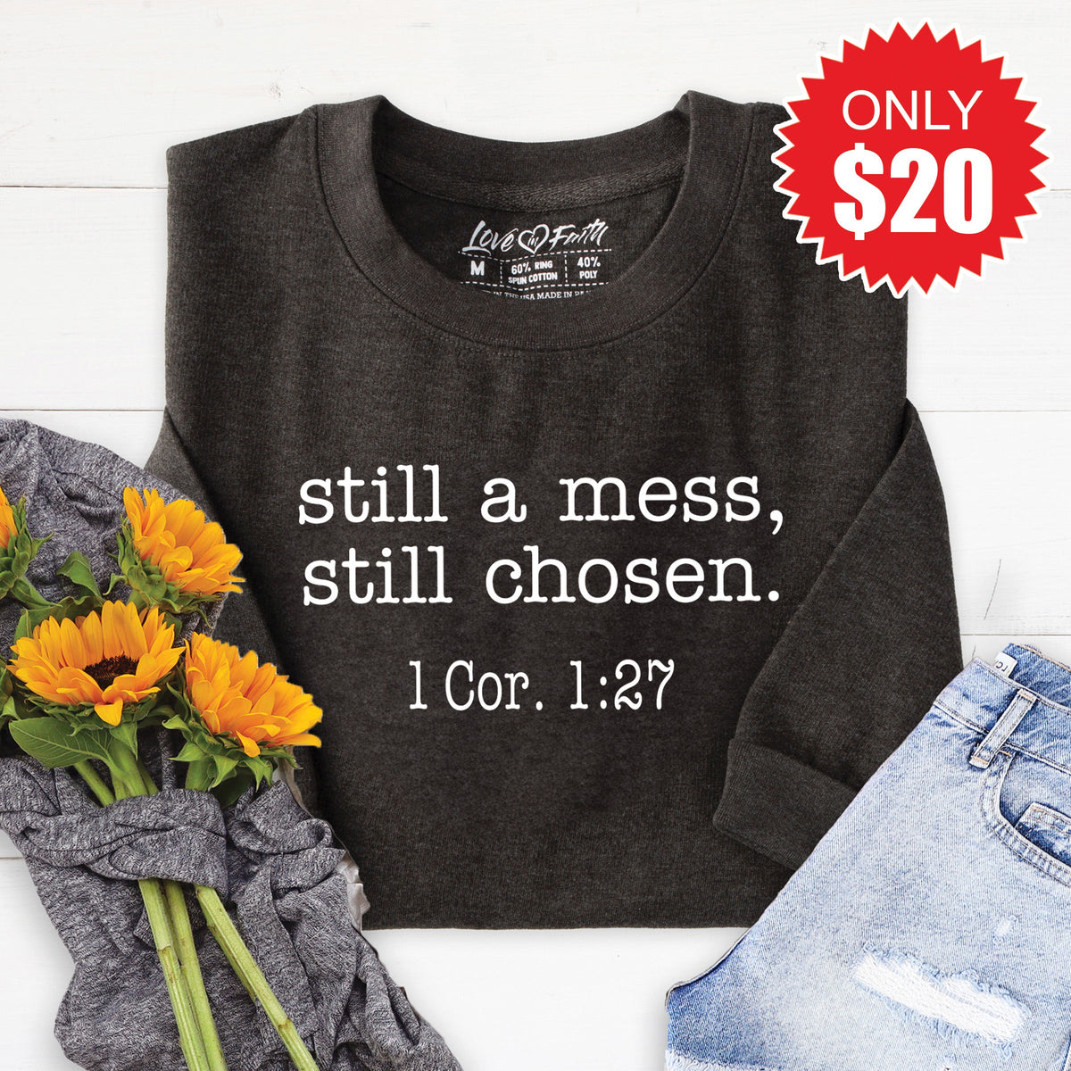 Still Chosen Sweatshirt - Heather Charcoal - 20 product image 1