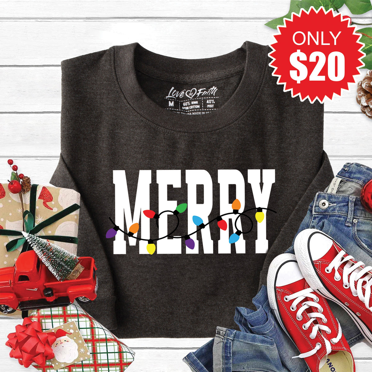 Merry Sweatshirt - Heather Charcoal - 20 product image 1