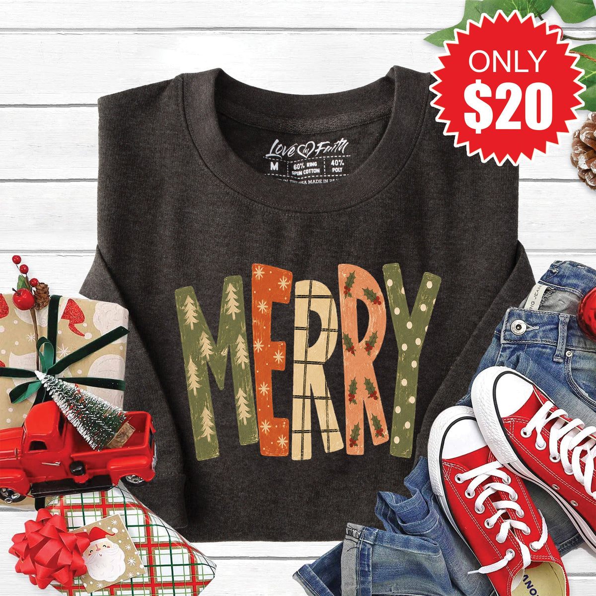 Merry Sweatshirt - Heather Charcoal - 20 product image 1