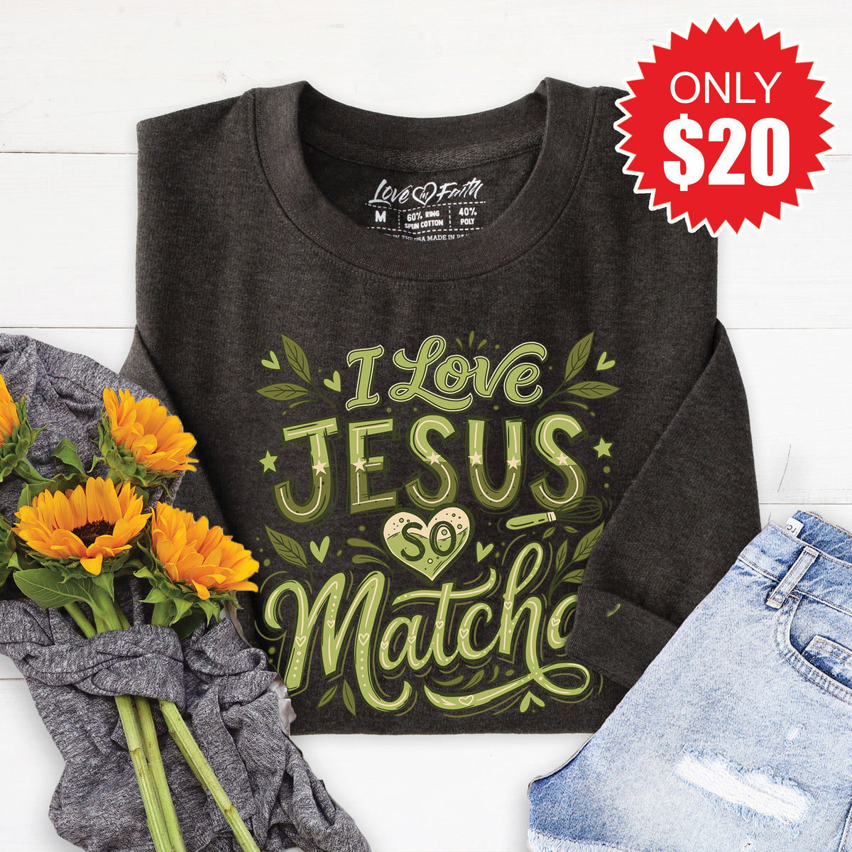 So Matcha Sweatshirt - Heather Charcoal - 20 product image 1
