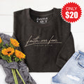 Faith Over Fear Sweatshirt - Heather Charcoal - 20 product image 1