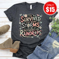 Too Many Storms Tee - Heather Charcoal - 15 product image 1