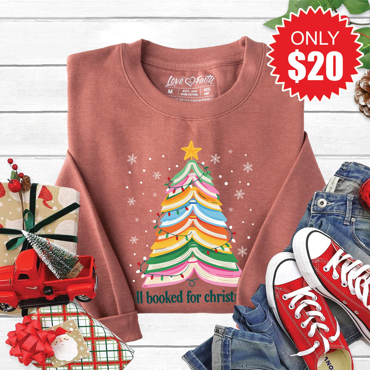 All Booked Sweatshirt - Heather Chestnut - 20 product image 1