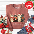 Christmas Cats Sweatshirt - Heather Chestnut - 20 product image 1