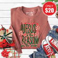 Jesus Is The Reason Sweatshirt - Heather Chestnut - 20 product image 1