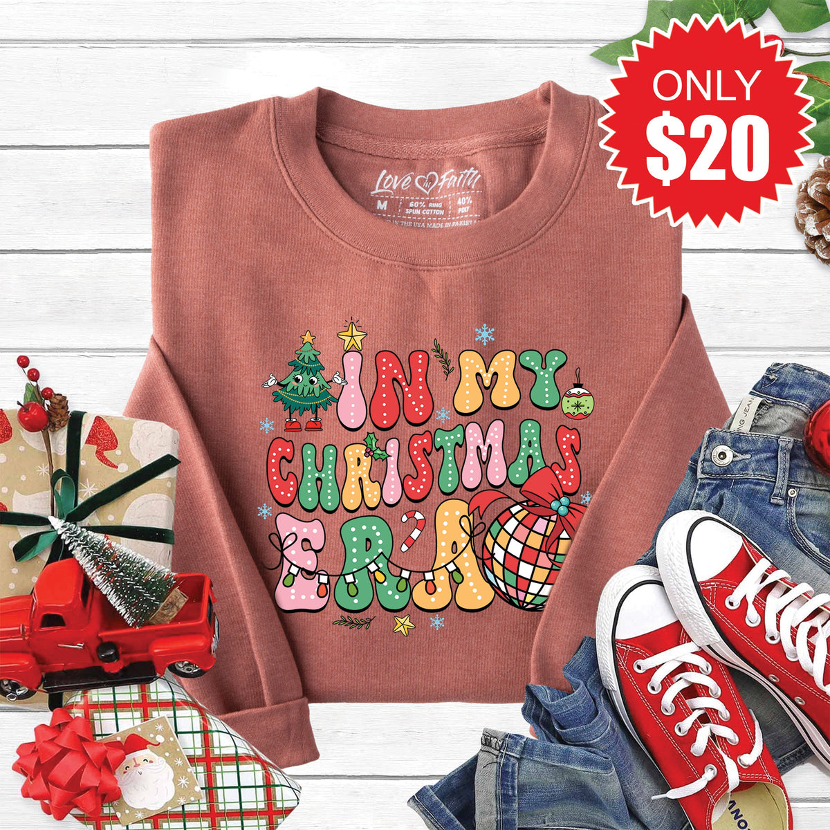 In My Christmas Era Sweatshirt - Heather Chestnut - 20 product image 1