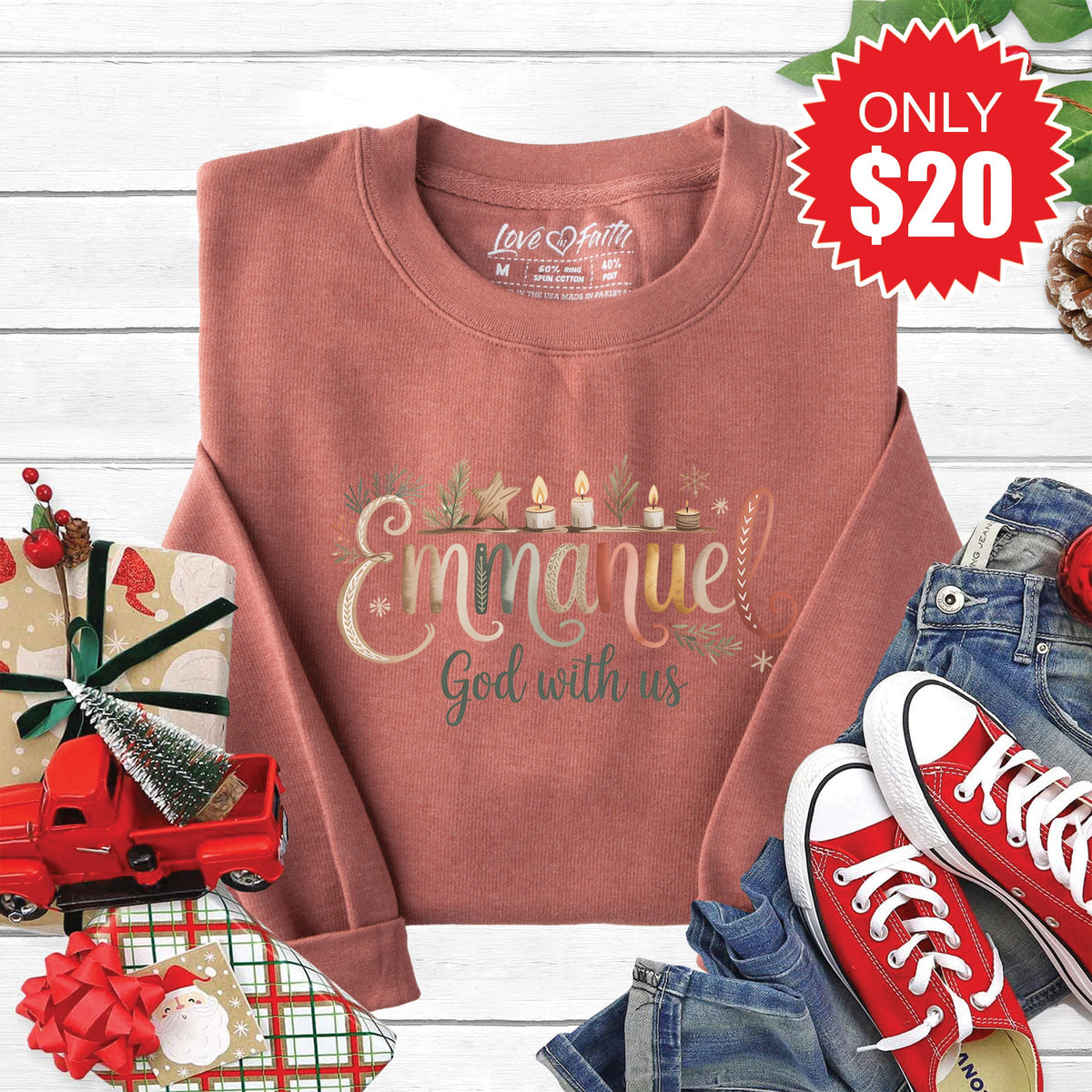 Emmanuel Sweatshirt - Heather Chestnut - 20 product image 1