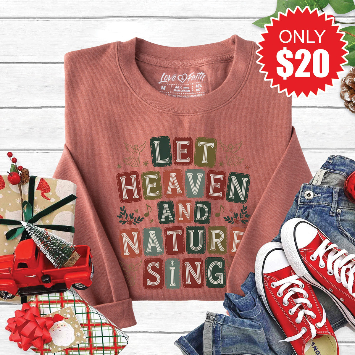 Let Heaven and Nature Sing Sweatshirt - Heather Chestnut product image 1