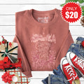 Christmas Begins With Christ Sweatshirt - Heather Chestnut product image 1