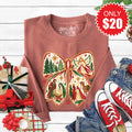 Christmas Bow Sweatshirt - Heather Chestnut - 20 product image 1