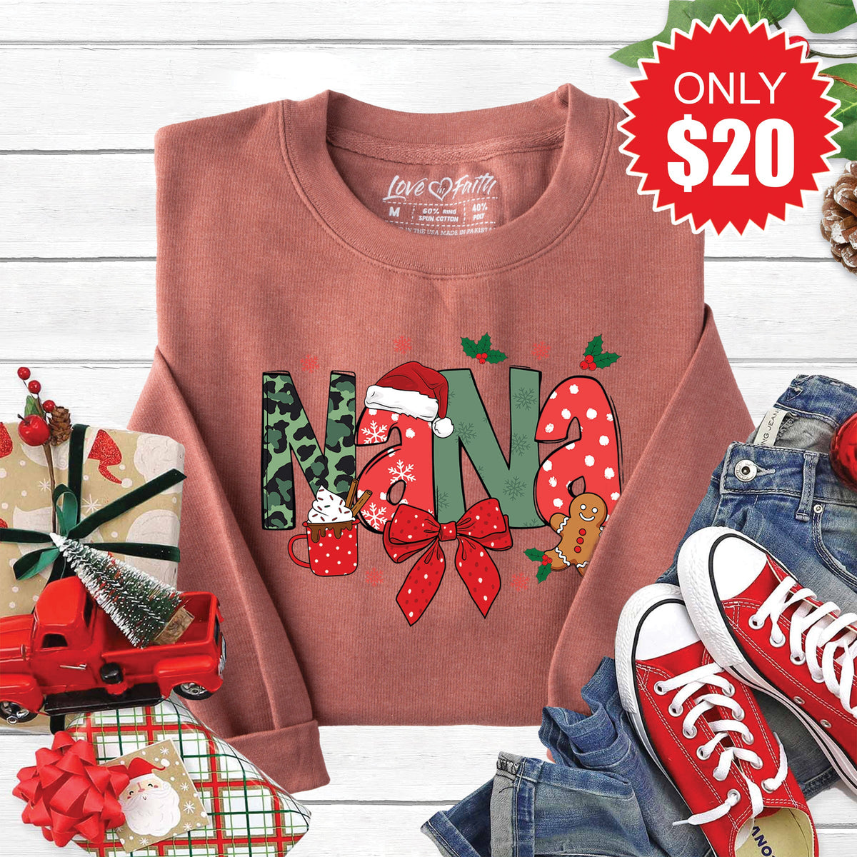 Nana Sweatshirt - Heather Chestnut - 20 product image 1