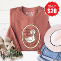 Be Still Goose Sweatshirt - Heather Chestnut - 20 product image 1