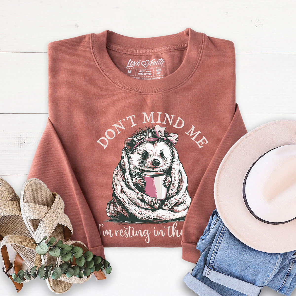 Resting in the Lord Sweatshirt - Heather Chestnut - 20 product image 1