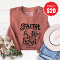 Faith Leads My Way Sweatshirt - Heather Chestnut - 20 product image 1