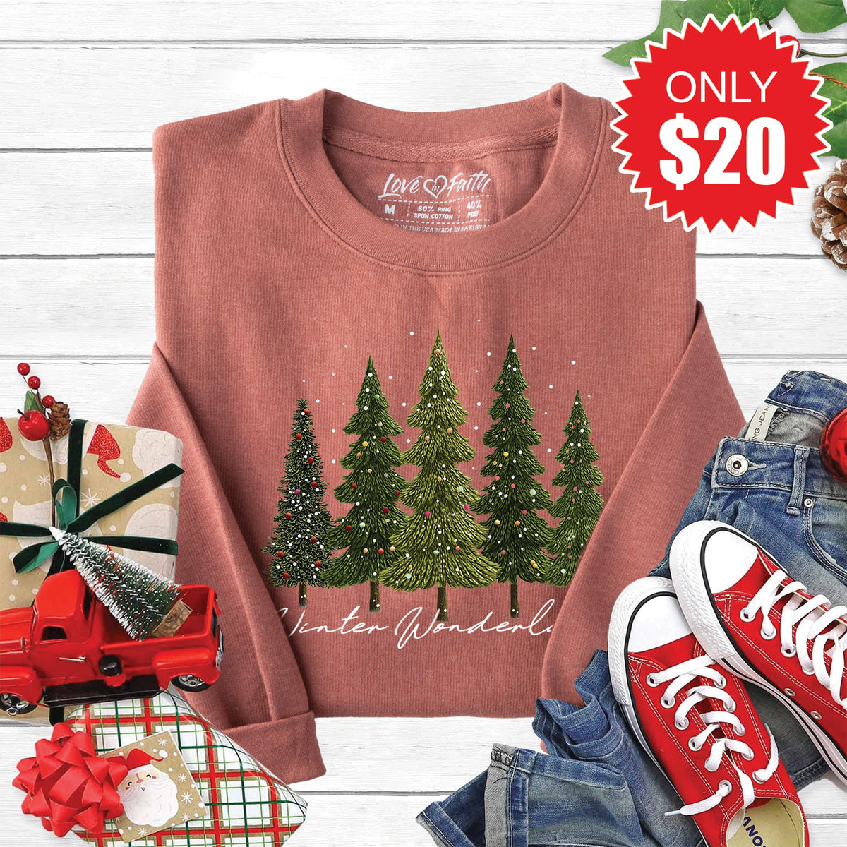 Winter Wonderland Sweatshirt - Heather Chestnut - 20 product image 1