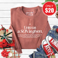 A Son Is Given Sweatshirt - Heather Chestnut - 20 product image 1