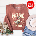 Off To Praise The Lord Sweatshirt - Heather Chestnut - 20 product image 1