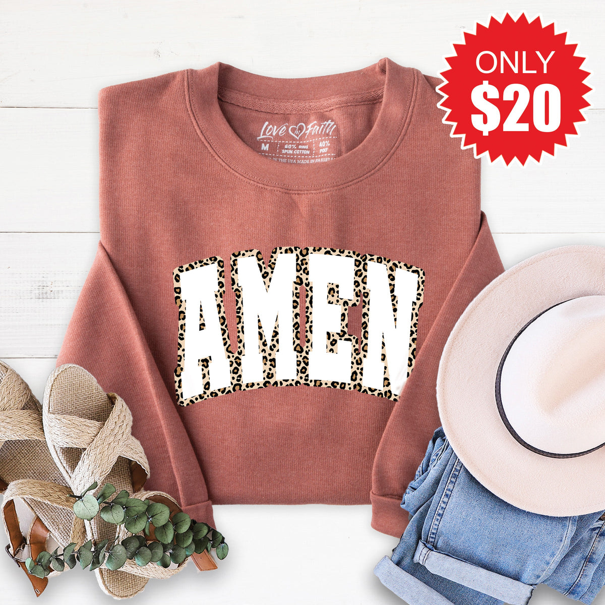 Amen Sweatshirt - Heather Chestnut - 20 product image 1