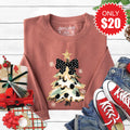 Glitter Christmas Tree Sweatshirt - Heather Chestnut - 20 product image 1