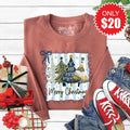 Merry Christmas Sweatshirt - Heather Chestnut - 20 product image 1