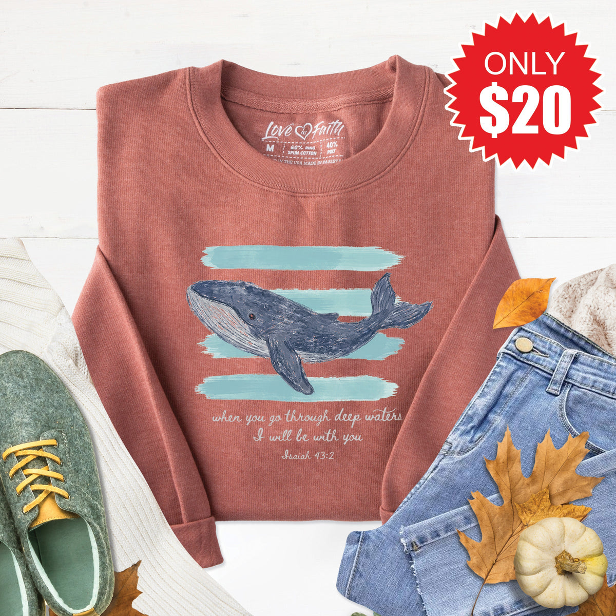 Deep Waters Sweatshirt - Heather Chestnut - 20 product image 1