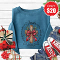 His Name Sweatshirt - Heather Deep Teal - 20 product image 1