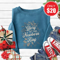 Newborn King Sweatshirt - Heather Deep Teal - 20 product image 1