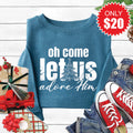 Let Us Adore Him Sweatshirt - Heather Deep Teal - 20 product image 1