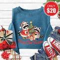 Feral But Festive Sweatshirt - Heather Deep Teal - 20 product image 1