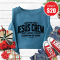 Jesus Crew Sweatshirt - Heather Deep Teal - 20 product image 1
