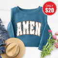 Amen Sweatshirt - Heather Deep Teal - 20 product image 1