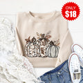 Pumpkin Trio Sweatshirt - Heather Dust - 18 product image 1