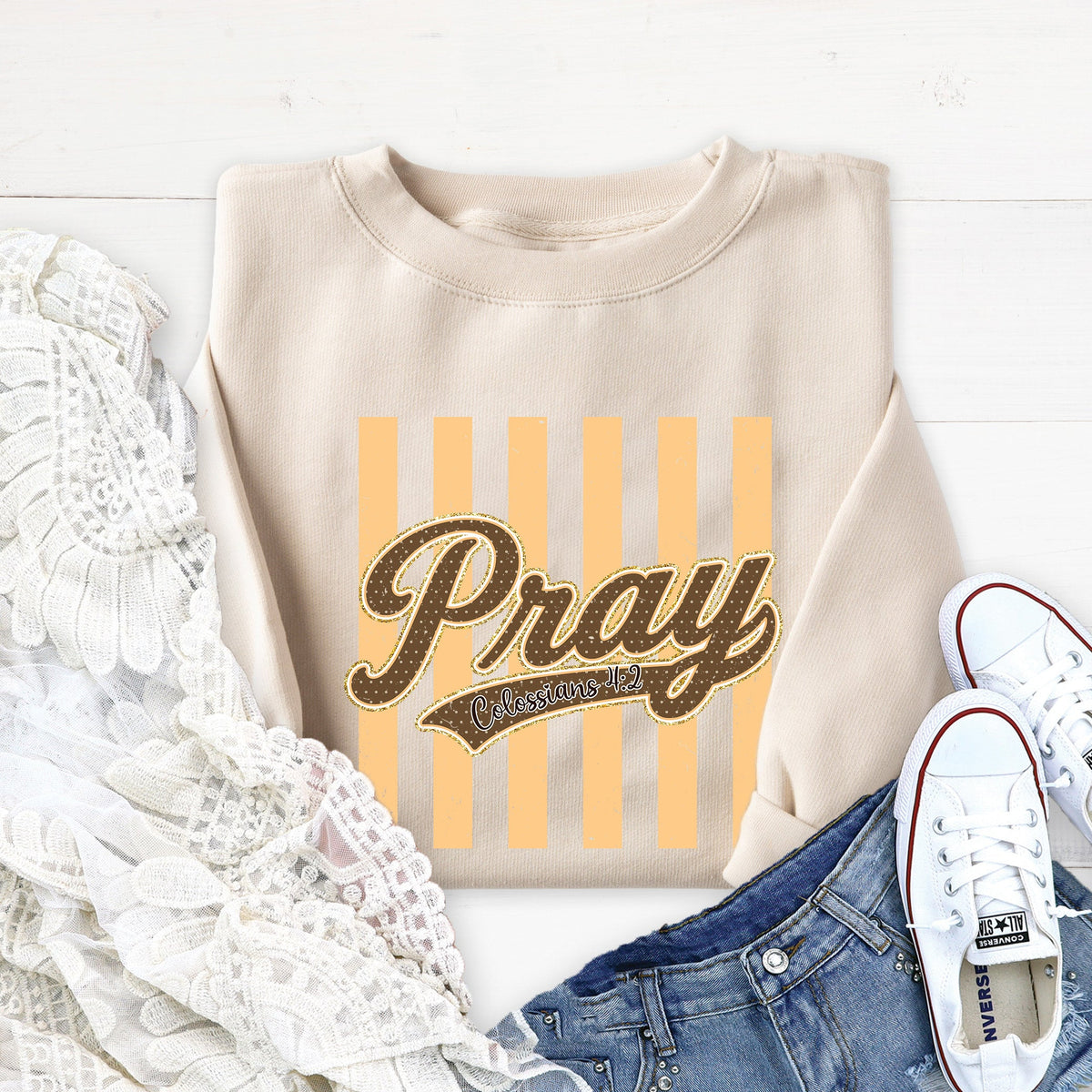 Typo Special ** Pray Sweatshirt product image 2