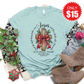 His Name Tee - Heather Dusty Blue - 15 product image 1