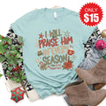 Praise Him Tee - Heather Dusty Blue - 15 product image 1