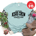 Jesus Crew Tee - Heather Dusty Blue - 15 product image 1