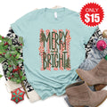 Merry and Bright Tee - Heather Dusty Blue - 15 product image 1