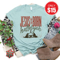 Jesus Is Born Tee - Heather Dusty Blue - 15 product image 1