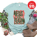 Jesus Is The Reason Tee - Heather Dusty Blue - 15 product image 1