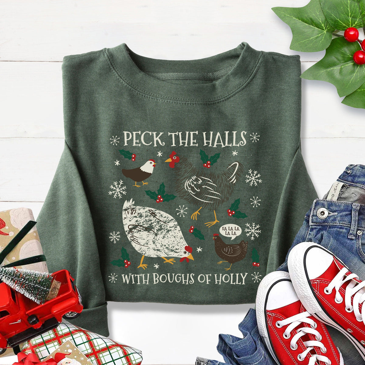 Peck the Halls Sweatshirt product image 1