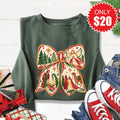 Christmas Bow Sweatshirt - Heather Forest - 20 product image 1
