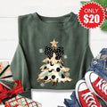 Glitter Christmas Tree Sweatshirt - Heather Forest - 20 product image 1