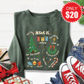 Jesus Is Christmas Sweatshirt - Heather Forest - 20 product image 1