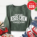 Jesus Crew Sweatshirt - Heather Forest - 20 product image 1