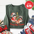 Feral But Festive Sweatshirt - Heather Forest - 20 product image 1