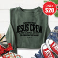 Jesus Crew Sweatshirt - Heather Forest - 20 product image 1